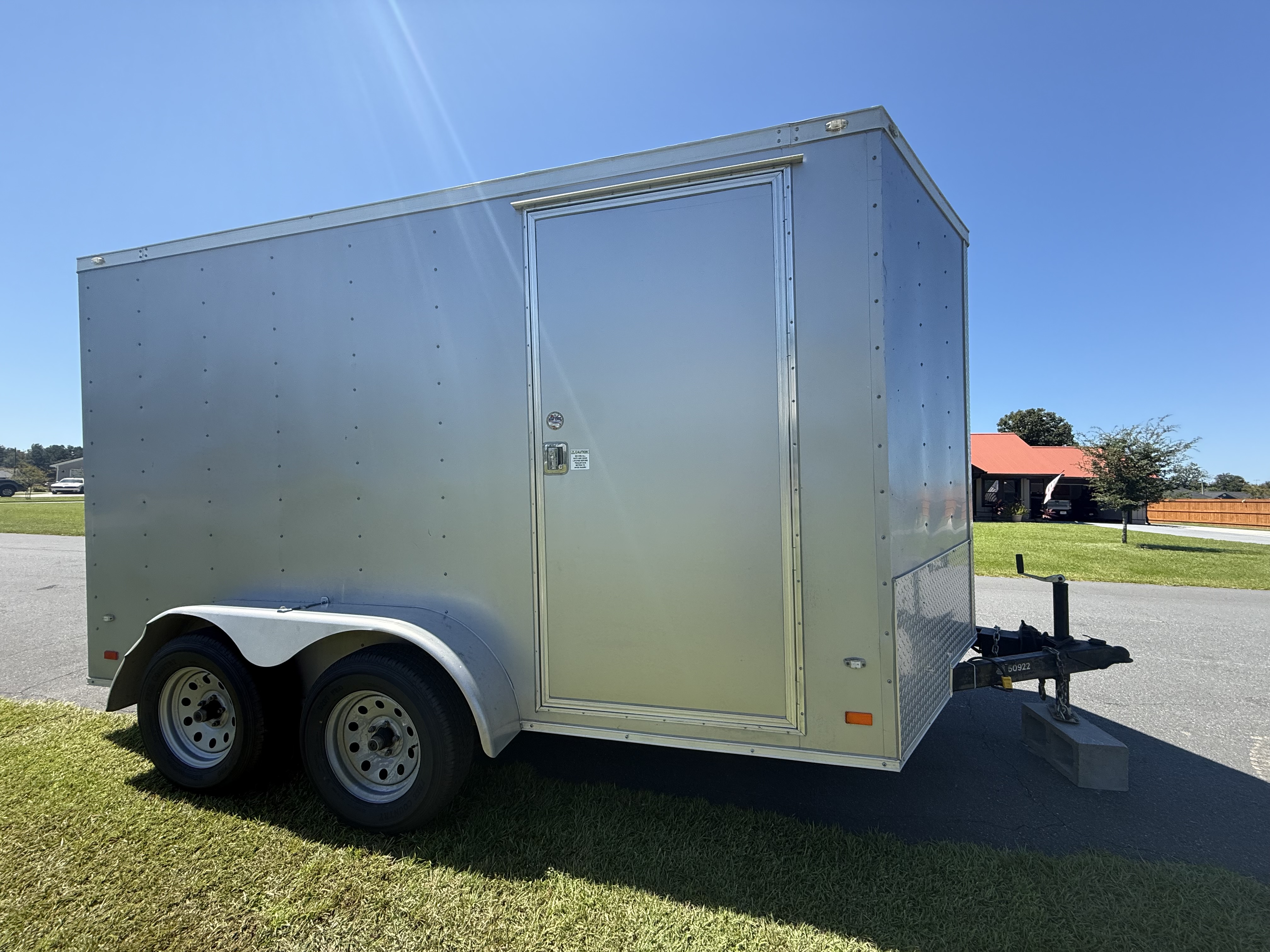 12ft Enclosed Trailer — view 1 of 4 — available for rent at HAPPY HITCH Trailer Rentals, Ellabell GA