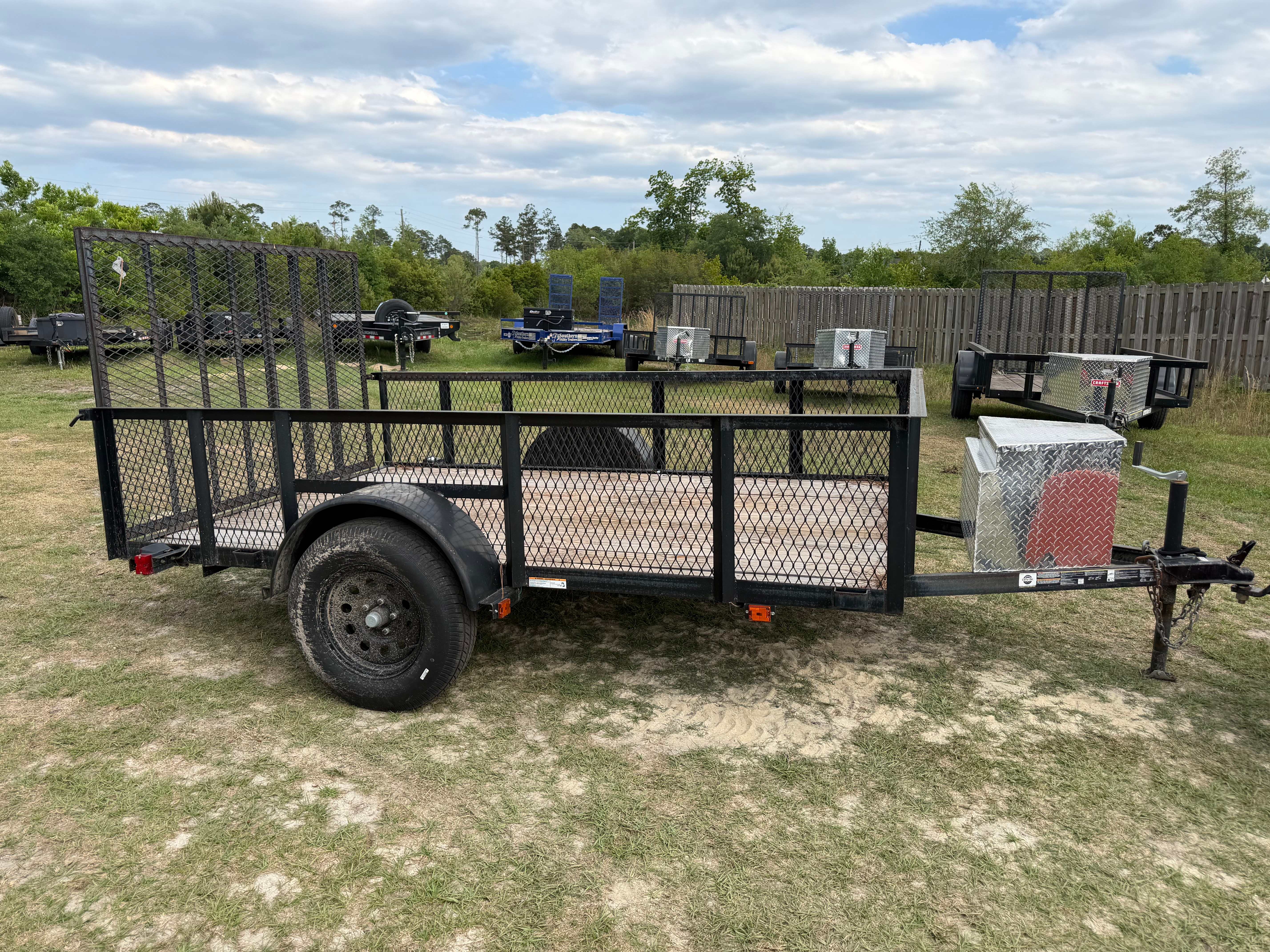 6' x 10' Utility Trailer — view 1 of 3 — available for rent at HAPPY HITCH Trailer Rentals, Ellabell GA